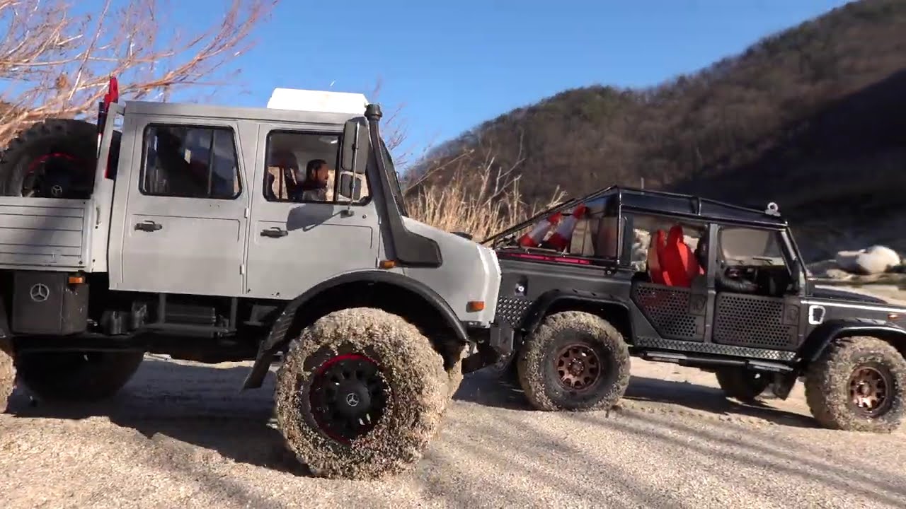 Benz Unimog 2010 Off Road #2 | Traxxas TRX-4 | Rock Crawl with Defender