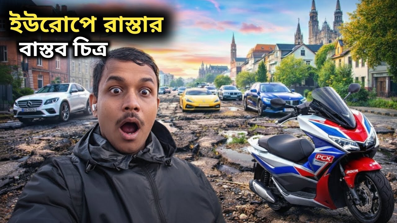 ইউরোপে গাড়ি চালানো কি সহজ? ❌ কিছু রাস্তা দেখলে অবাক হবেন