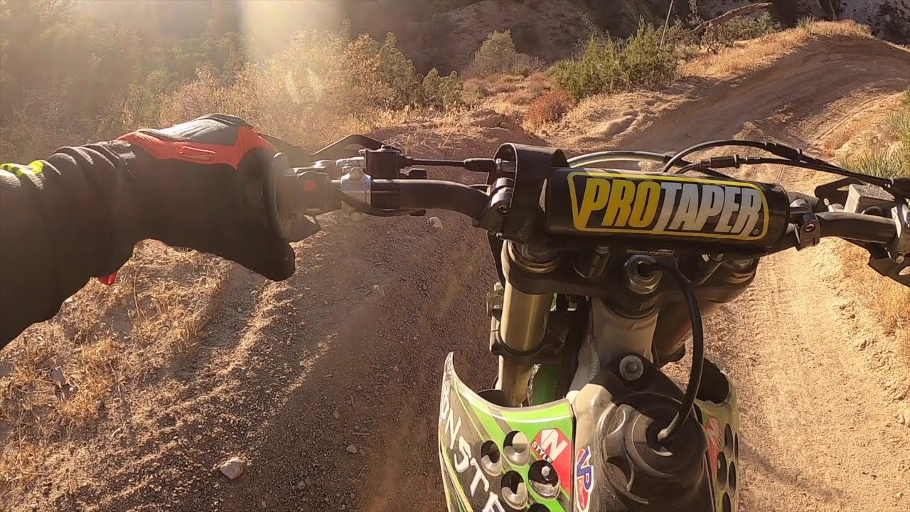 Hungry Valley, OHV - Gorman, CA - Yamaha YZ250 vs Kawasaki KX250 - Dirt Bike Trail Riding 11.13.2020