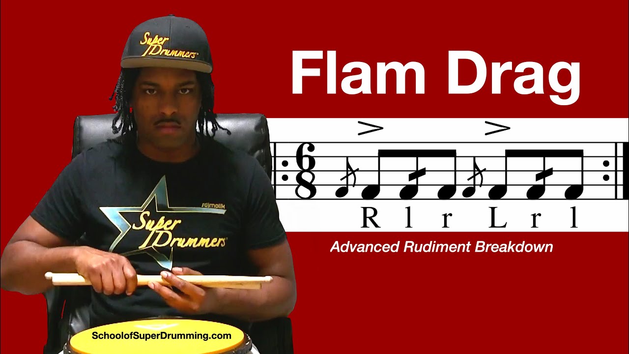 ADVANCED FOR DRUMMERS | Flam Drag Rudiment Breakdown
