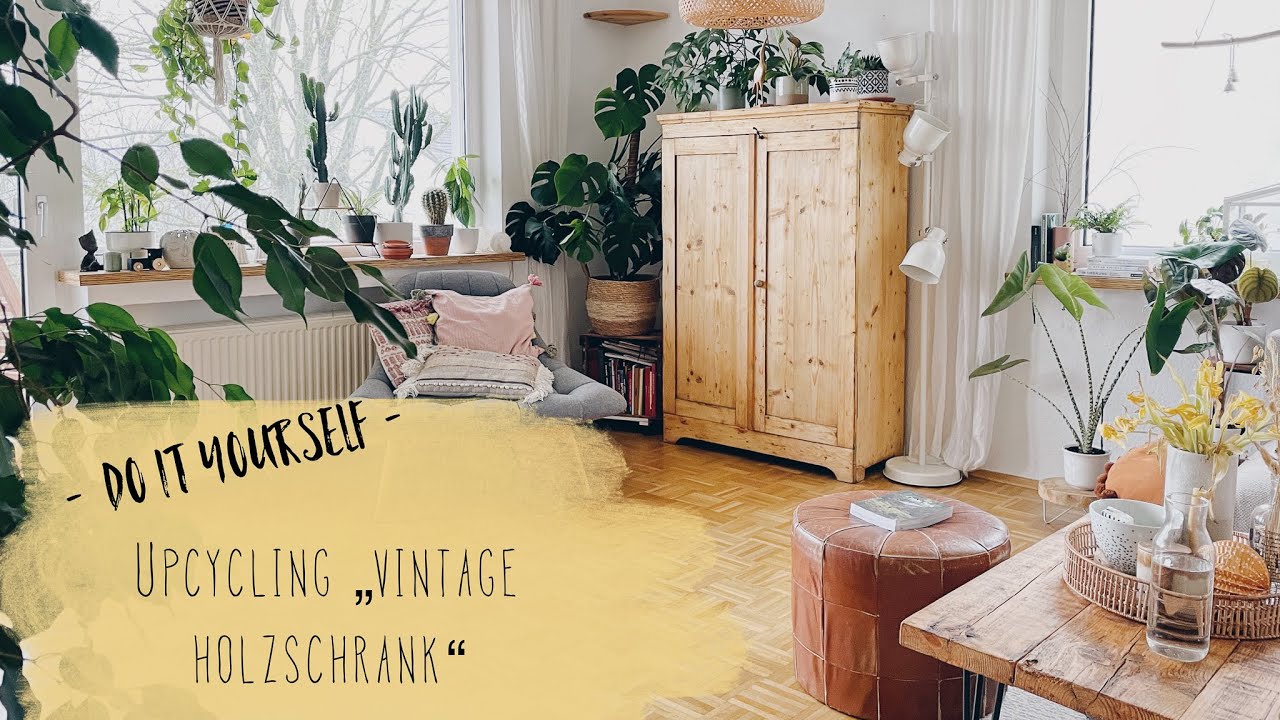 DIY - Upcycling Vintage Holzschrank