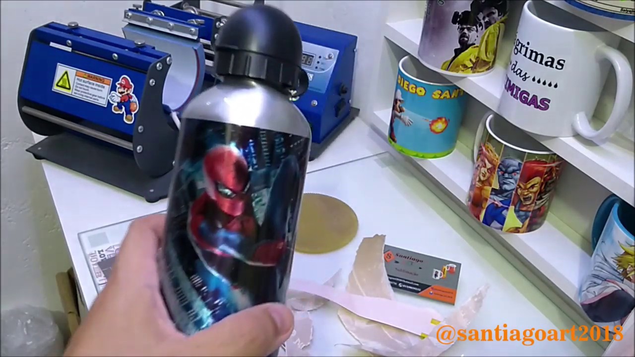 Como Sublimar Squeeze de Alumínio Total - Sublimação Total 360º