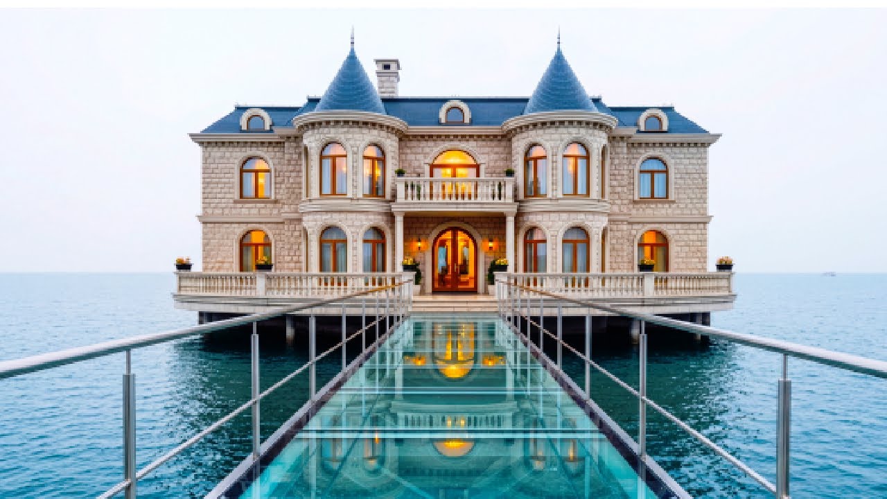 Luxury House Built Over Water | Unreal Home Tour