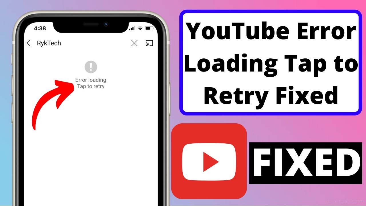 YouTube Error Loading Tap To Retry YouTube Not Working On iPhone 2021 Latest Video