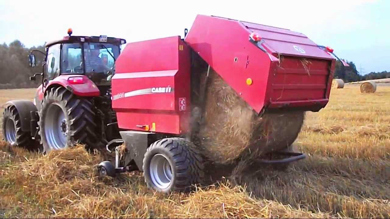 Belowanie 2013 - Case Agriculture ! / Case 105U & Case RB344 [HD]