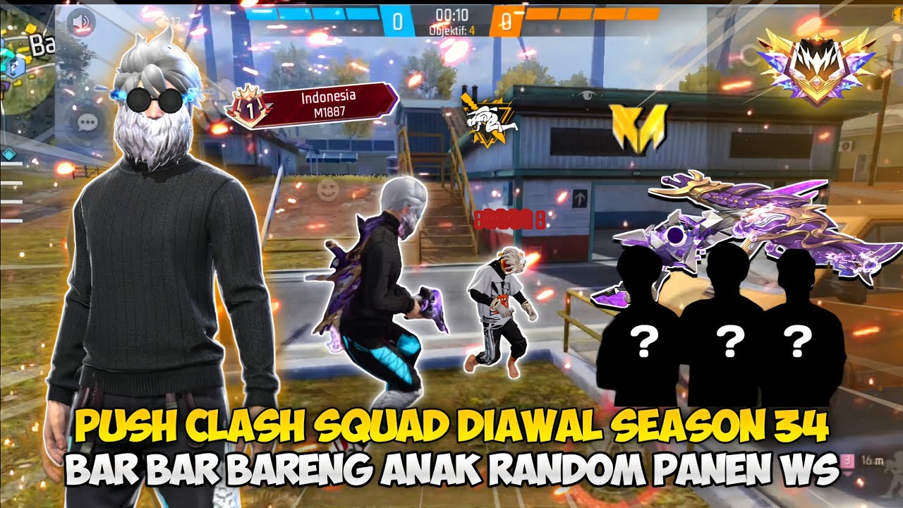 Push Clash Squad Diawal Season 34 Main Bareng Anak Random Sampai Winstreak