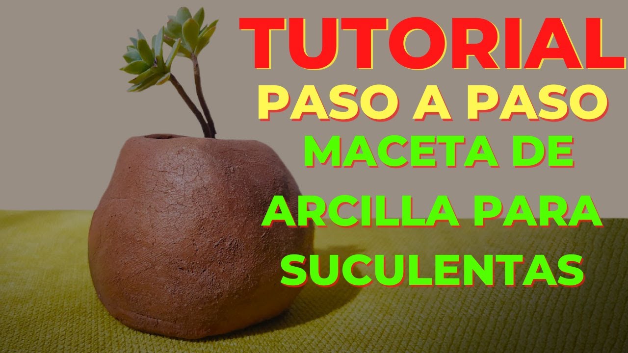 😱 ¿CÓMO HACER UNA MACETA DE ARCILLA PARA SUCULENTAS? | 🧐 TUTORIAL PASO A PASO CON HORNO CASERO