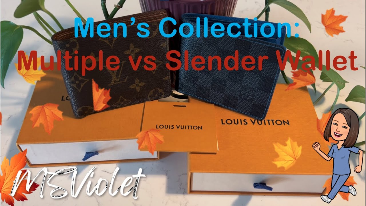 Men’s Collection by Louis Vuitton: Multiple Wallet vs. Slender Wallet: Is it Worth it? What fits?