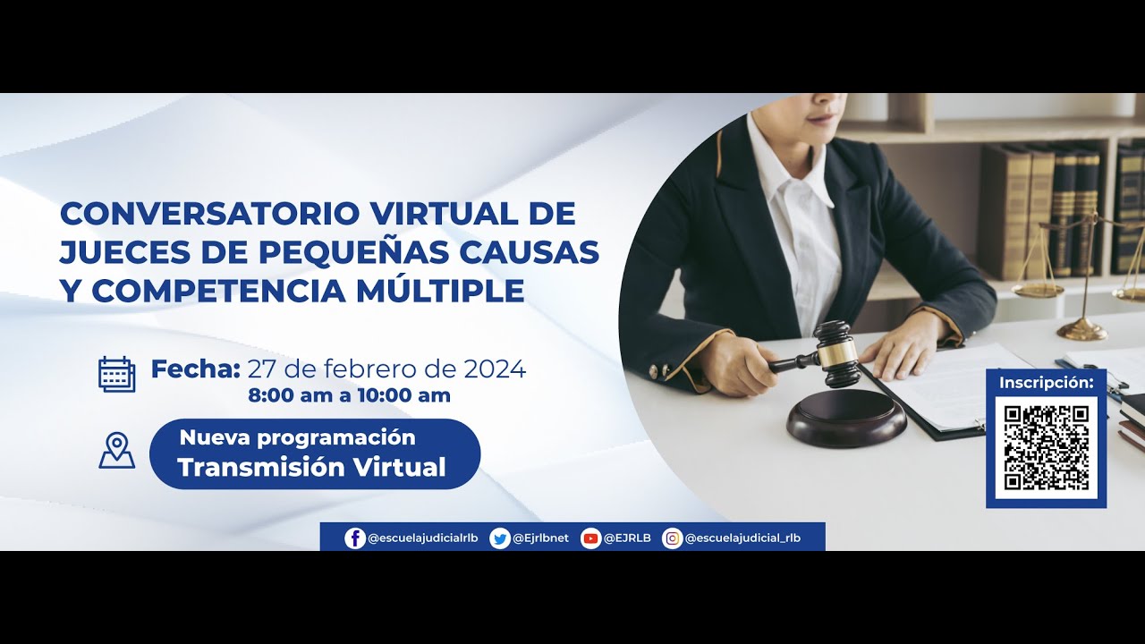 CONVERSATORIO VIRTUAL DE JUECES DE PEQUEÑAS CAUSAS Y COMPETENCIA MÚLTIPLE