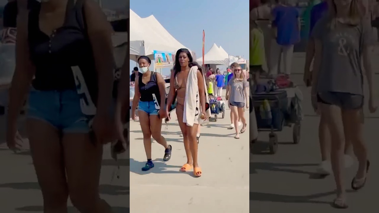 VIRGINIA BEACH VIRGINIA BackpackWalking Tour | Beach Boardwalk Festival Crowds #virginiabeach