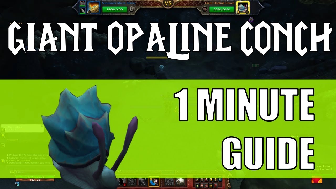 Giant Opaline Conch - Nazjatar Pet Battle 1 Minute Guide