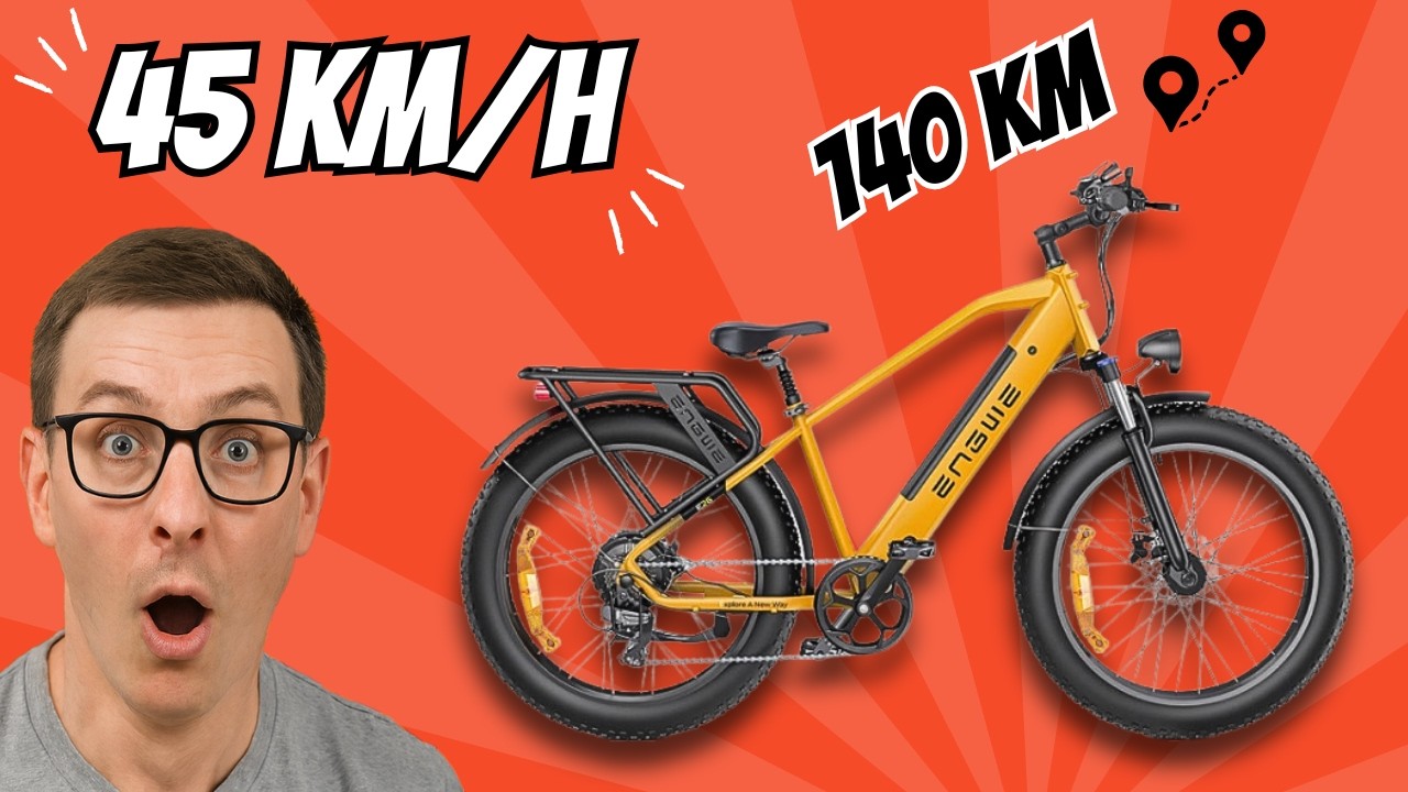 Elektrinis dviratis ENGWE E26 🔋 140 km Nuotolis ir 45 km/h Greitis!