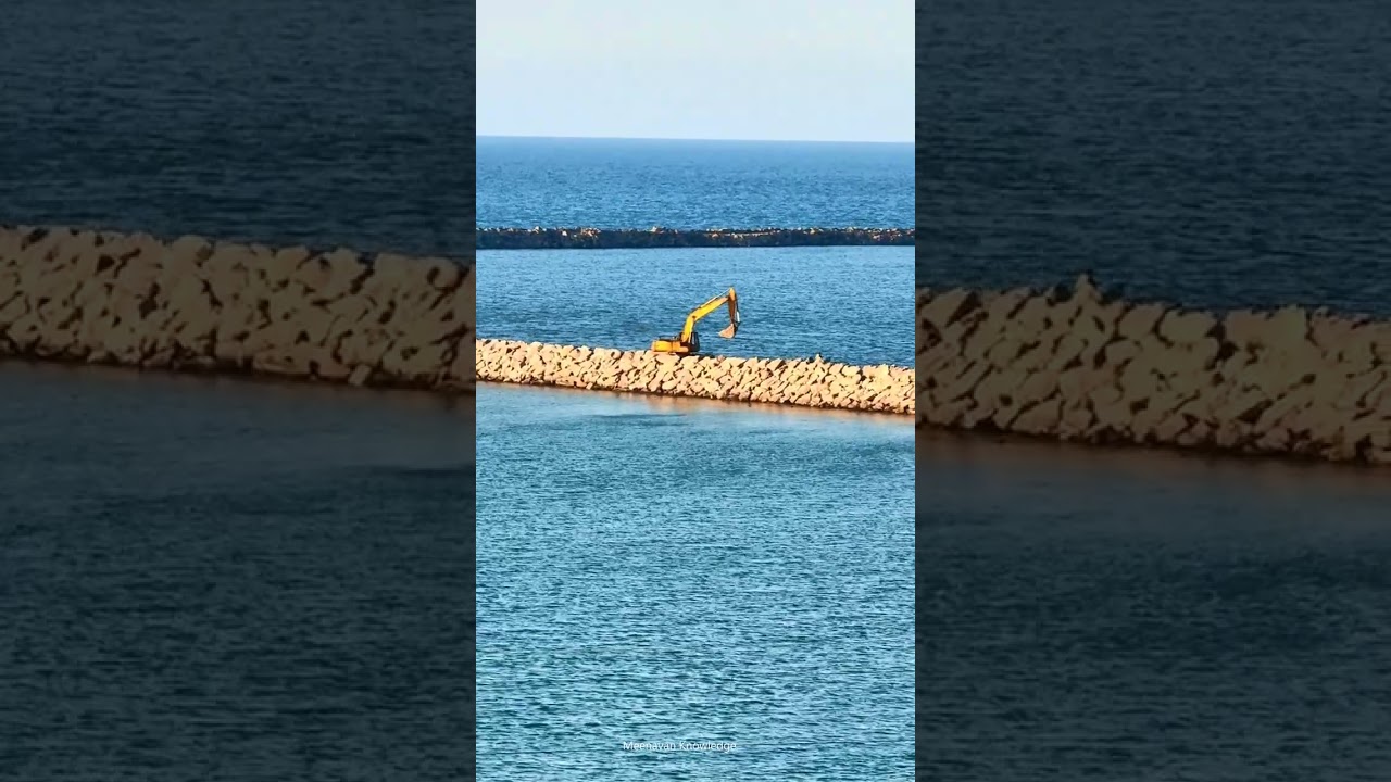 Middle of Ocean Road 😲 Massive Construction! #fishing