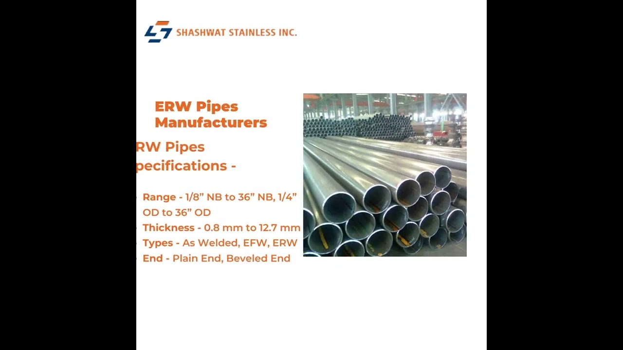 Seamless Pipes | ERW Pipes | U-tubes - Shashwat Stainless Inc