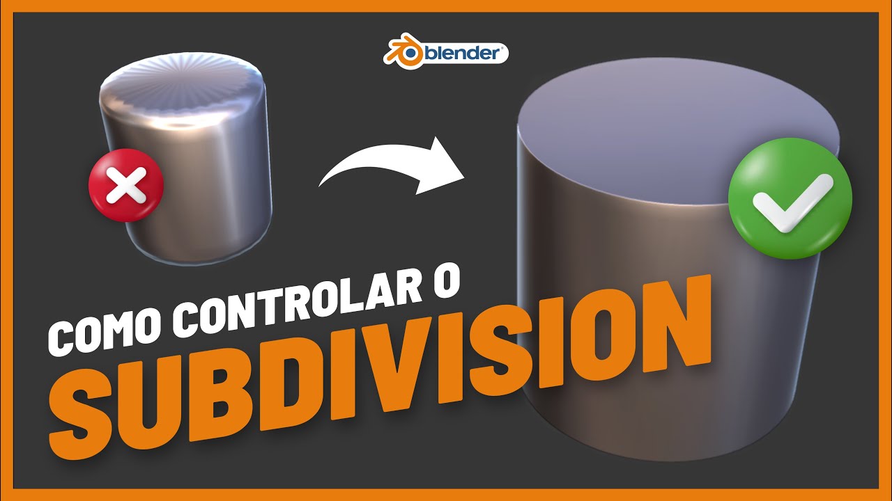 Como controlar o SUBDIVISION SURFACE (corretamente) no Blender 3D
