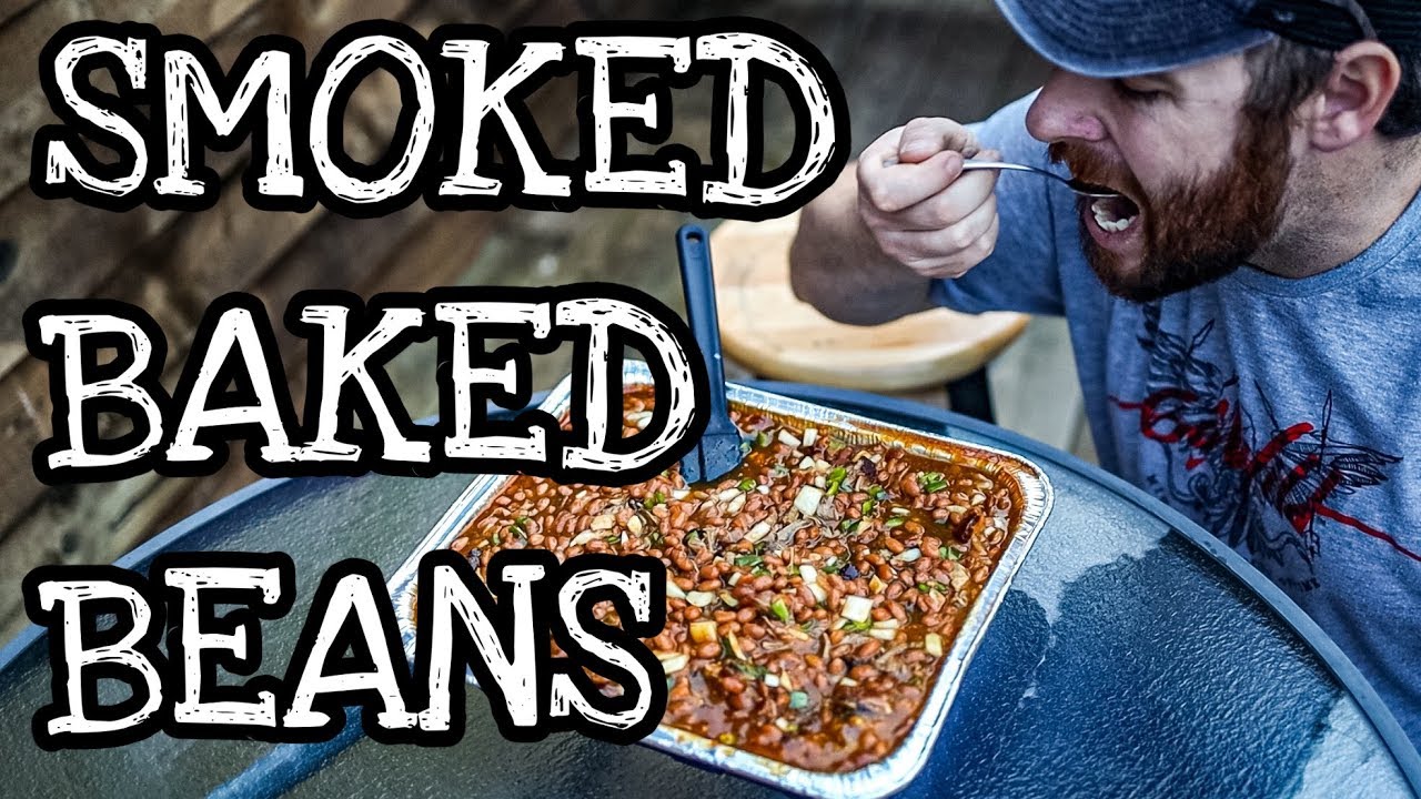 Печеные бобы на гриле-пеллете