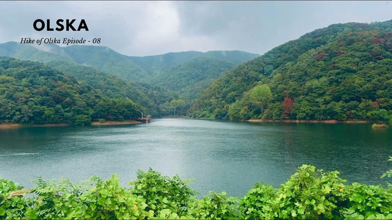 SOLO HIKE to Mountain through Sangjin Lake Park on a rainy day || Silent hiking [Episode-08]