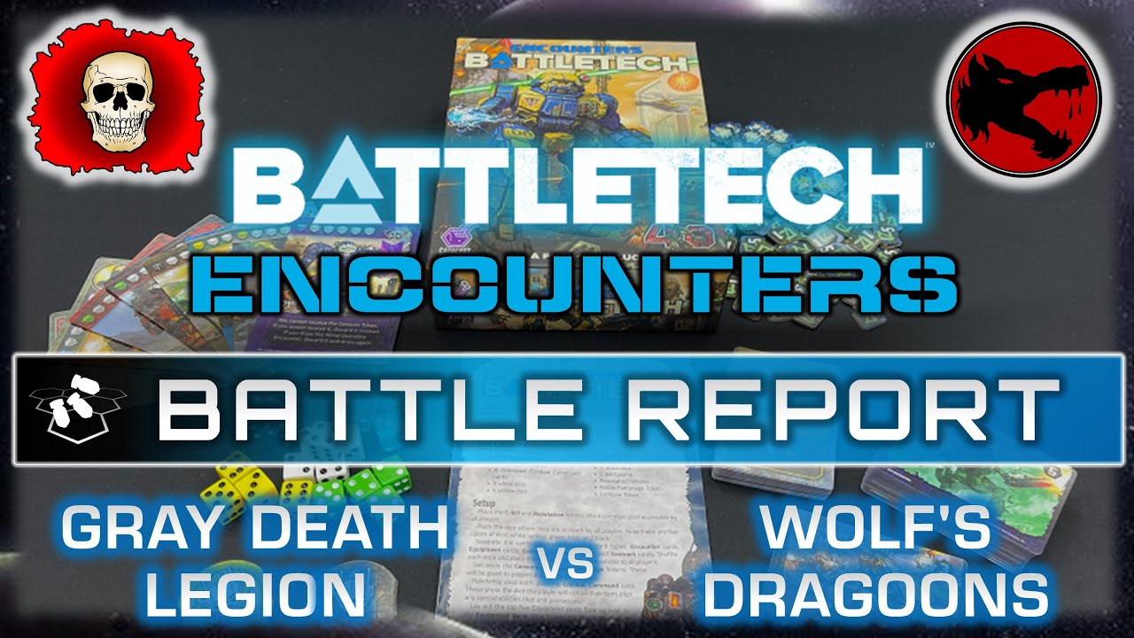 BattleTech Encounters:  Gray Death Legion vs Wolf's Dragoons | Mercenaries Kickstarter