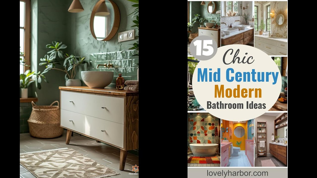 15 Chic Mid Century Modern Bathroom Ideas For Timeless Elegance