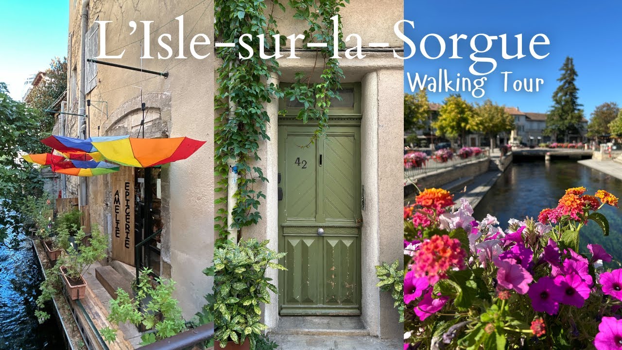 L’Isle-sur-la-Sorgue 🇨🇵 French Village Tour Provence 🌞