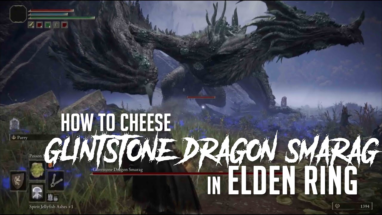 How to Cheese Glintstone Dragon Smarag in Elden Ring (Easy Kill)