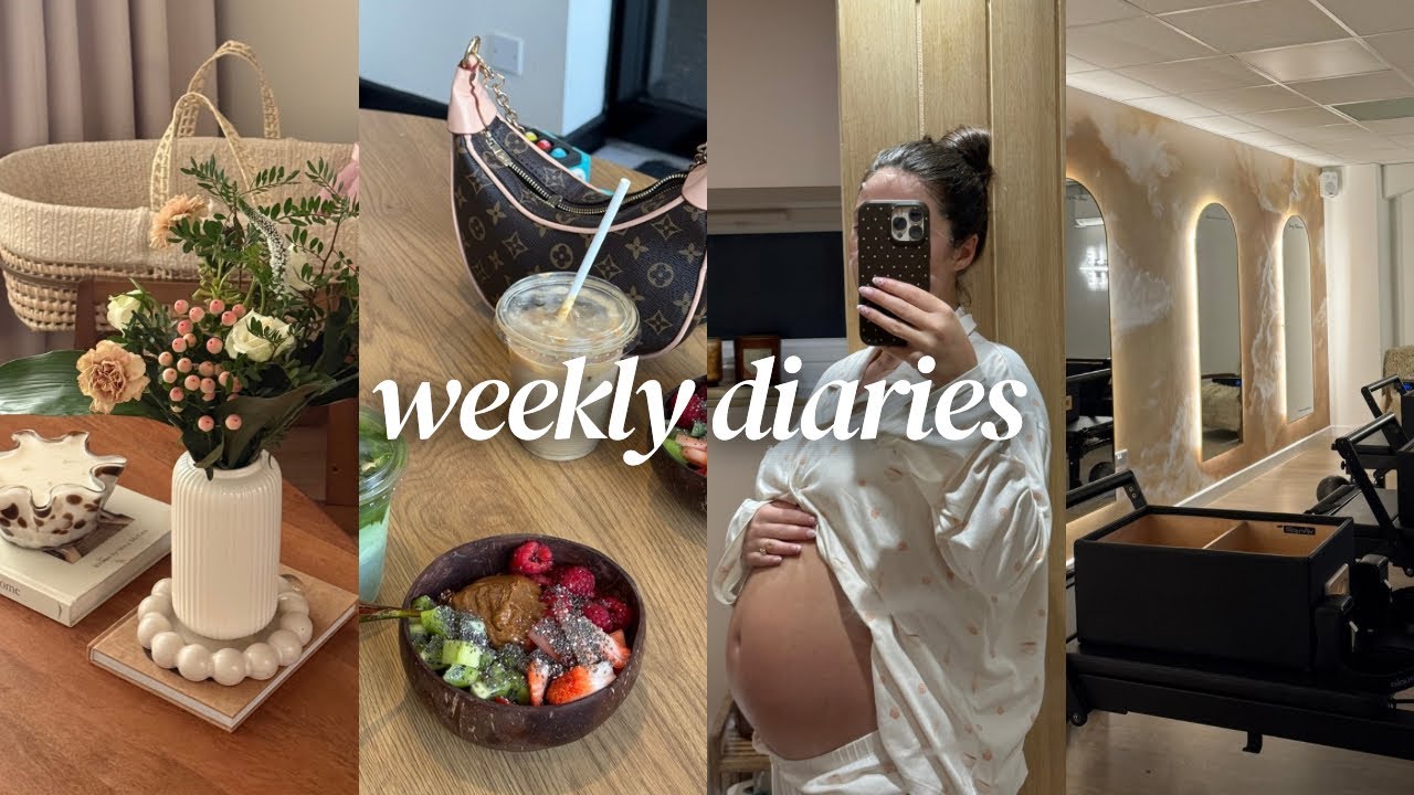 weekly vlog! spring is here + nursery updates + midwife appt + baby haul + cook a sunday roast w/me