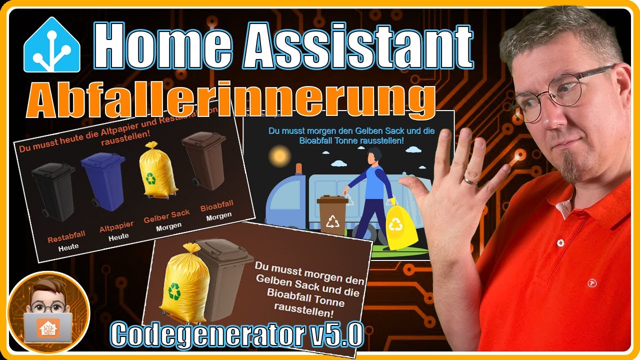 Abfallerinnerung 2024 🚮Home Assistant | Codegenerator, Abfallkarten und Popup detailliert erklärt