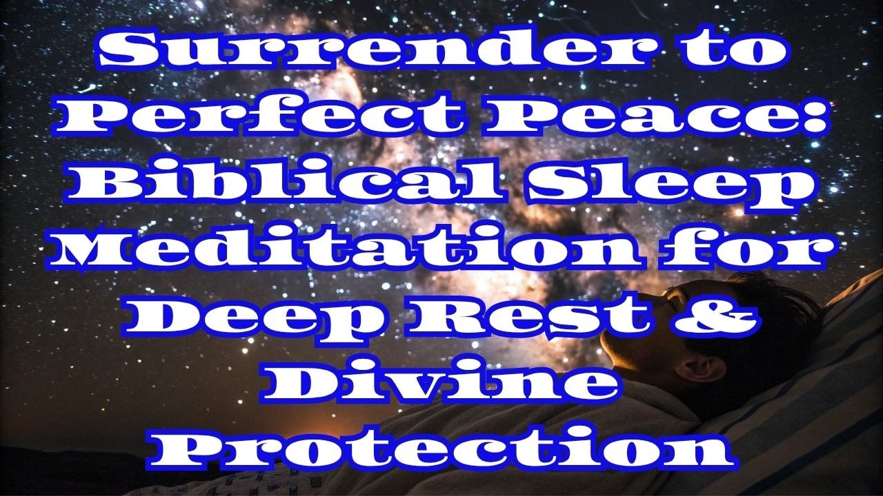 Surrender to Perfect Peace: Biblical Sleep Meditation for Deep Rest & Divine Protection