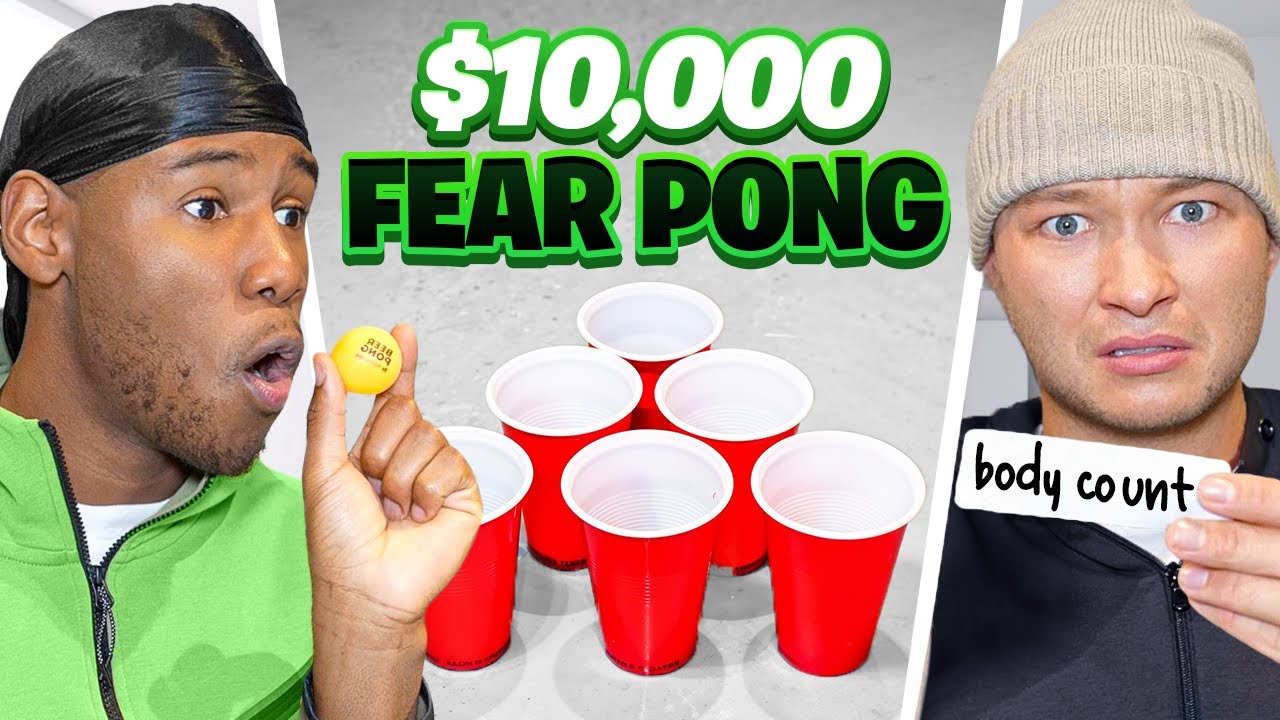 YOUTUBER $10,000 FEAR PONG vs KING KENNY