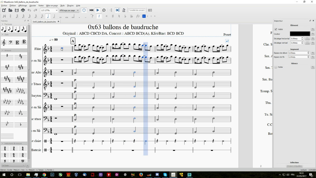 99 luftballons: Marching band remix (arrangement fanfare)
