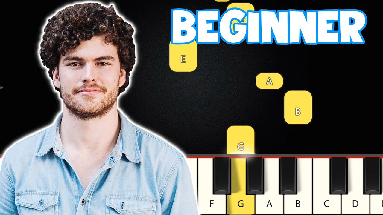 Riptide - Vance Joy | Beginner Piano Tutorial | Easy Piano