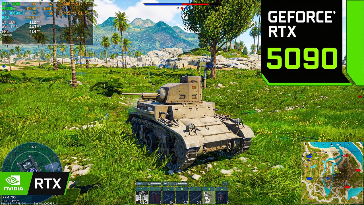 War Thunder : RTX 5090 | 600 FPS ( 4K Maximum Settings RTX ON / DLSS + FG ON )