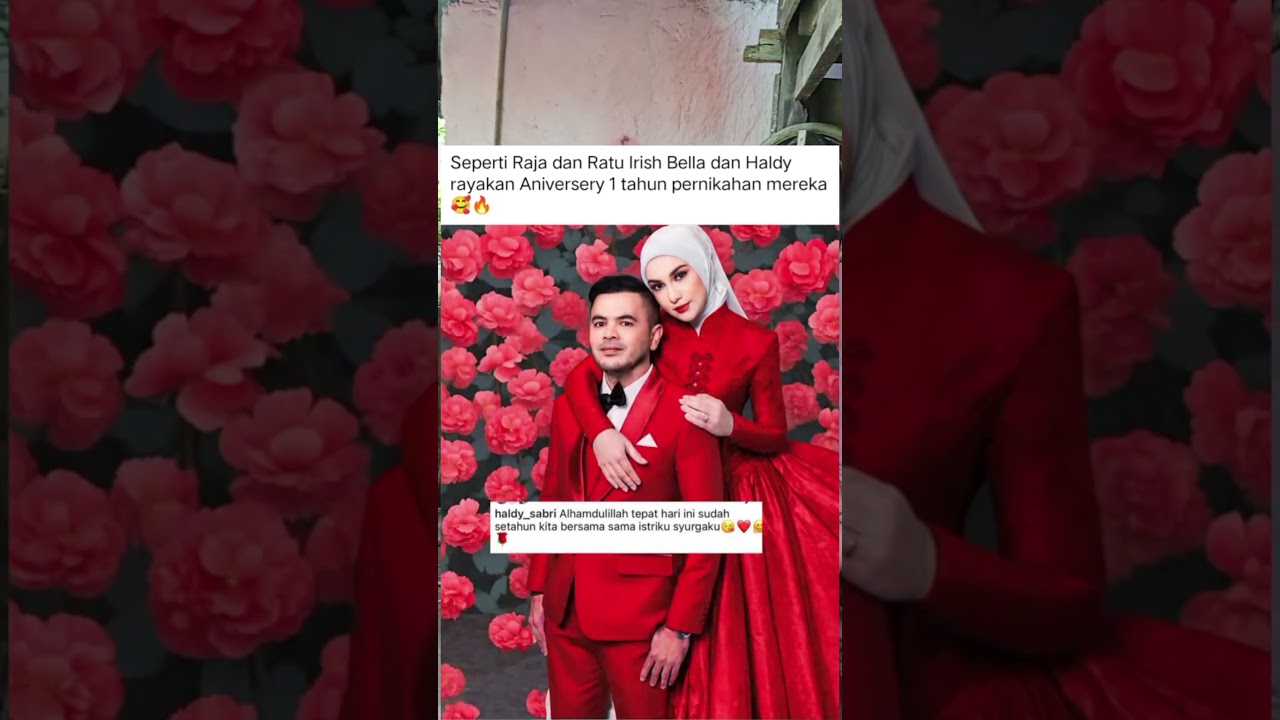 Как король и королева, ирландцы Белла и Хэлди Сабри празднуют свою первую годовщину свадьбы🥰👩&zwj;❤️&zwj;...