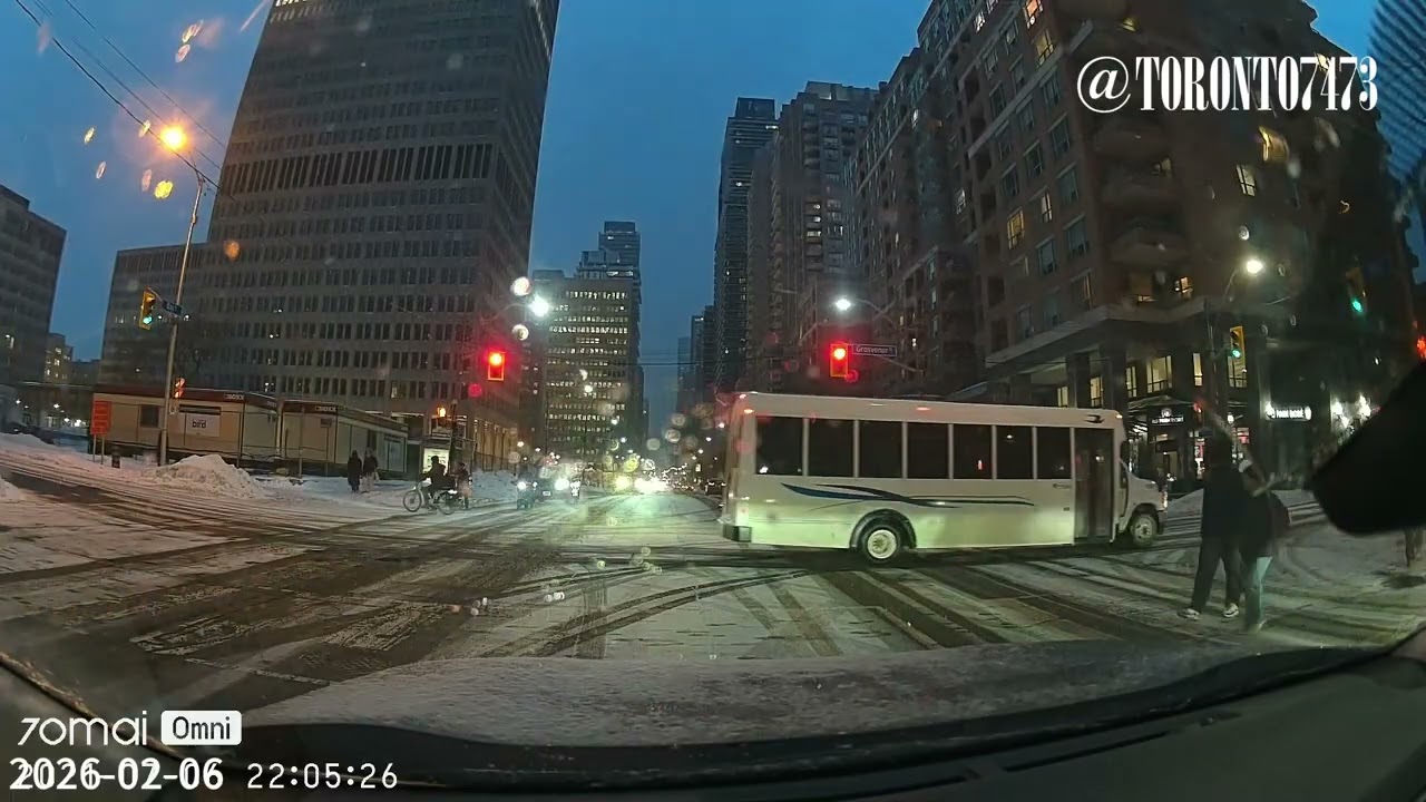 A Chill Drive Through Downtown Toronto
