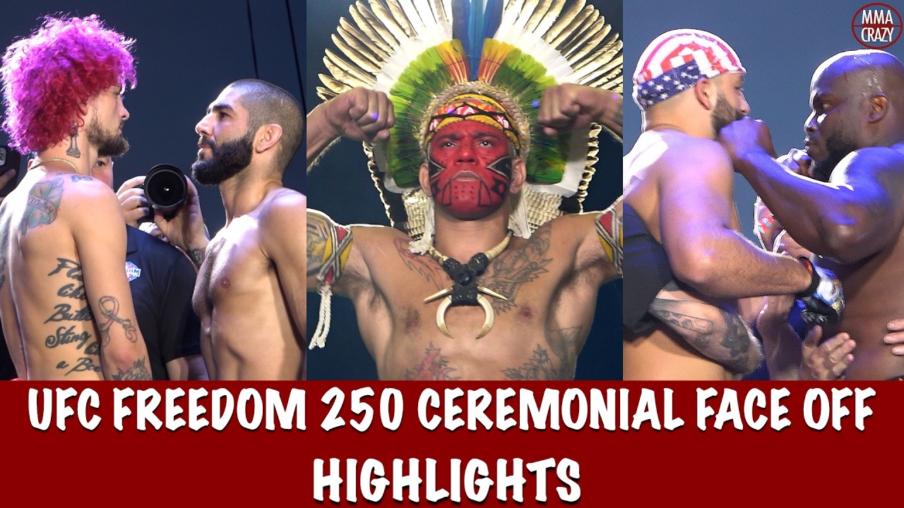 UFC Freedom 250: Ceremonial FINAL Face off Highlights