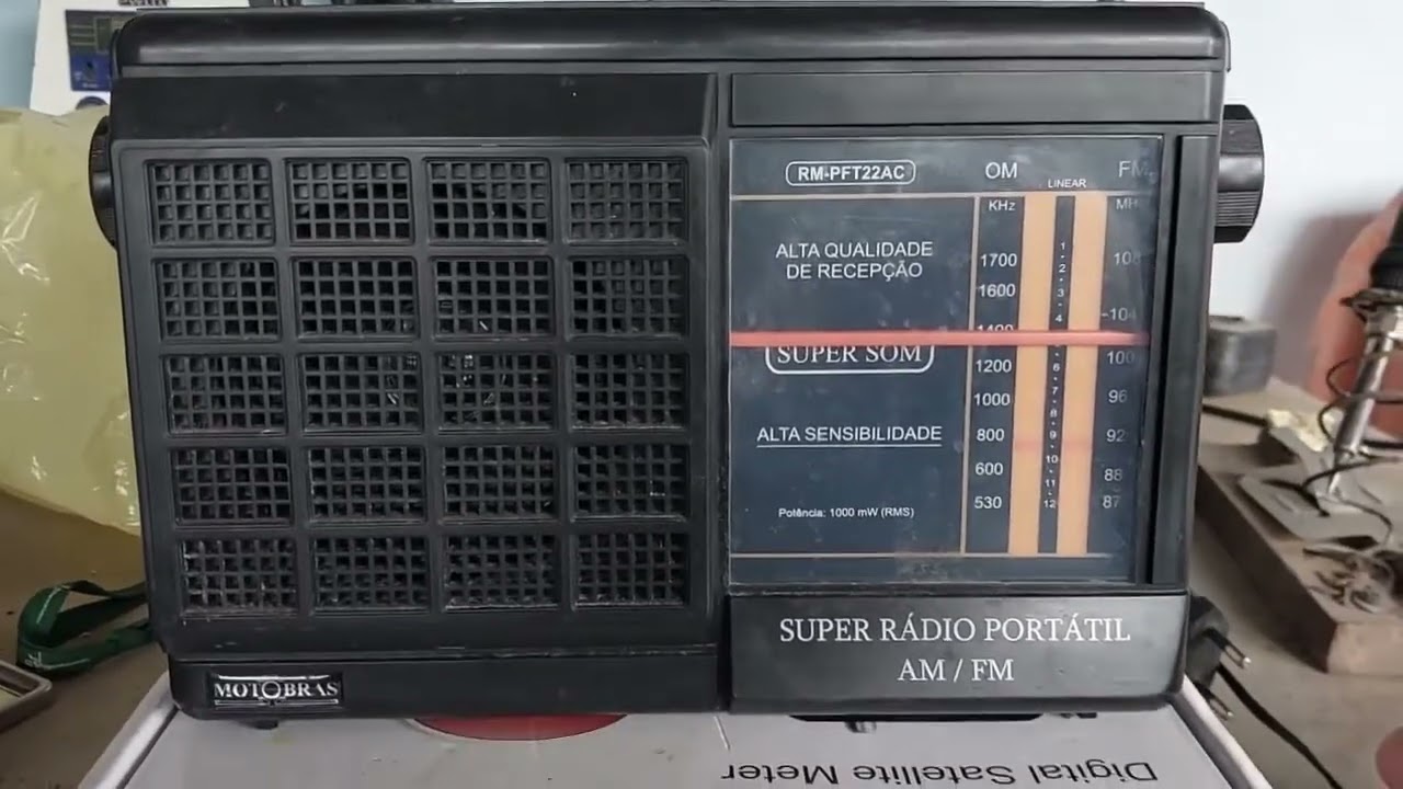RÁDIO MOTOBRAS RM-PFT22AC ESCUTAS EM AM
