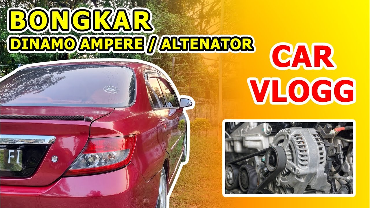 CARA MELEPAS ALTENATOR (DINAMO AMPERE) MOBIL