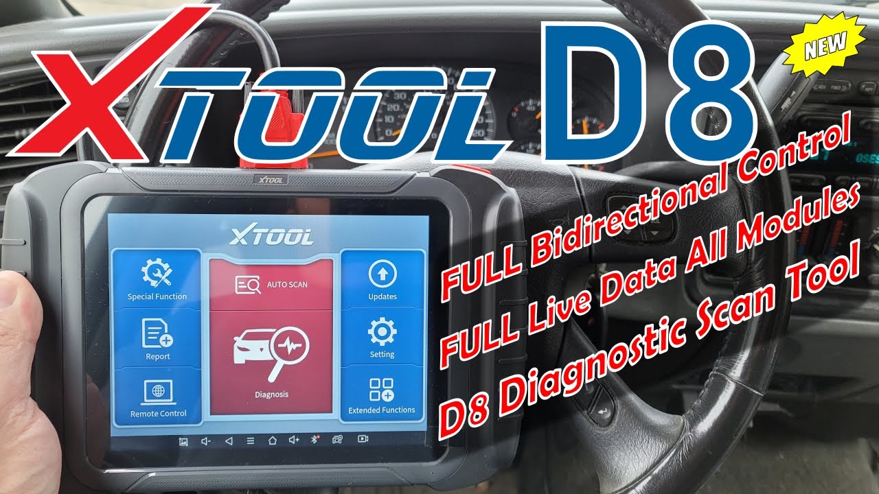 XTOOL D8 Professional Diagnostic OBDII Scan Tool Review. The Best? NEW! - 4K