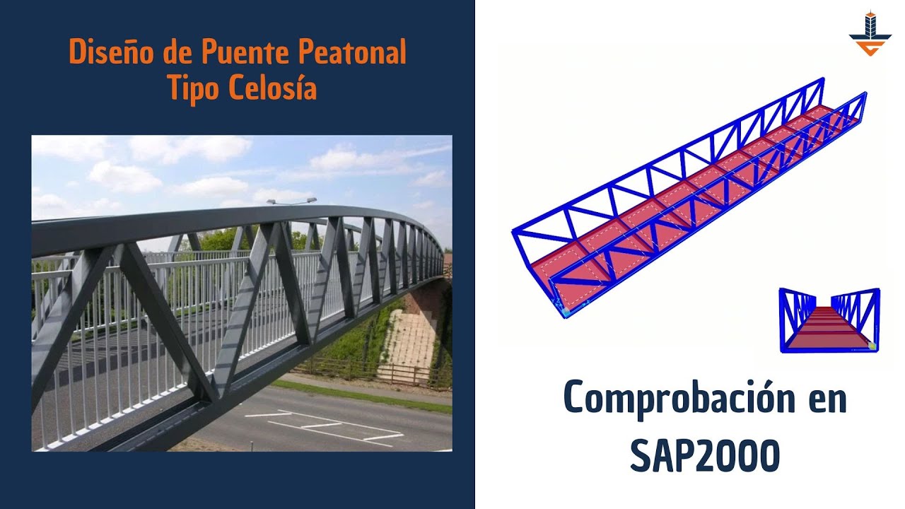 Comprobación del Diseño de Puente Peatonal en SAP2000