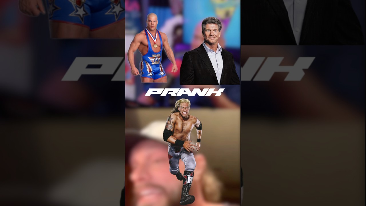 Kurt Angle & Vince McMahon Prank Edge #wwe #kurtangle #edge