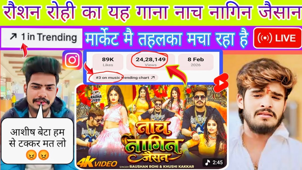 रौशन रोही का यह गाना 🥳 नाच नागिन जैसन मार्केट में तहलका मचा रहा है || SandipYTvlogs ||