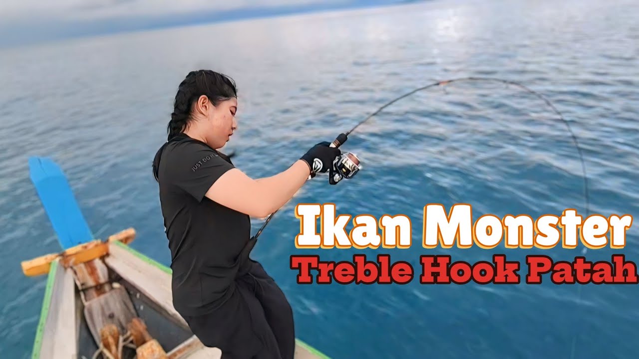 NGERI....Ikannya ganas-ganas, umpan gak berhenti disambar ikan, treble hook sampai patah