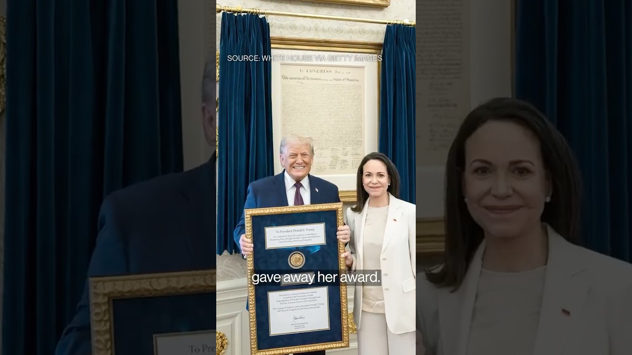 Norway in Shock as Machado Gifts Trump Nobel Peace Medal