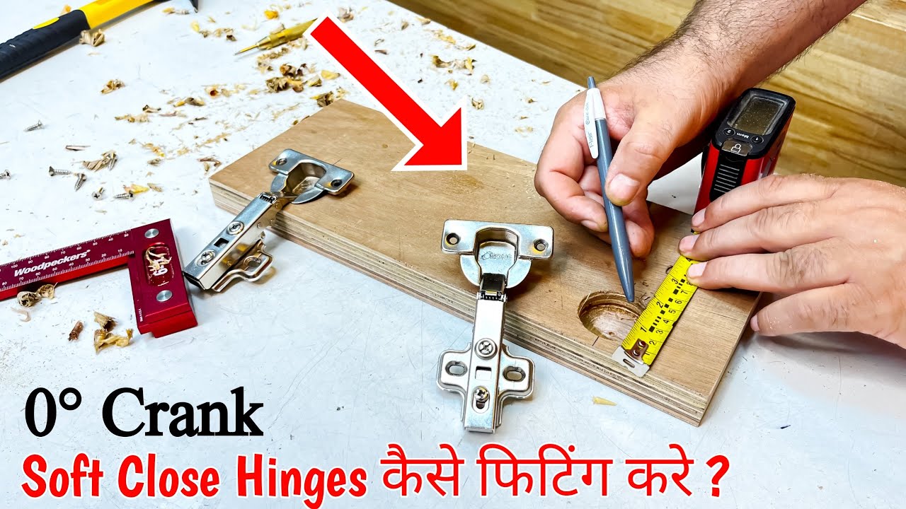 Installing Ozone Concealed Thick Door Hinges -'0'Crank 95° Degree Step By Step Guide !