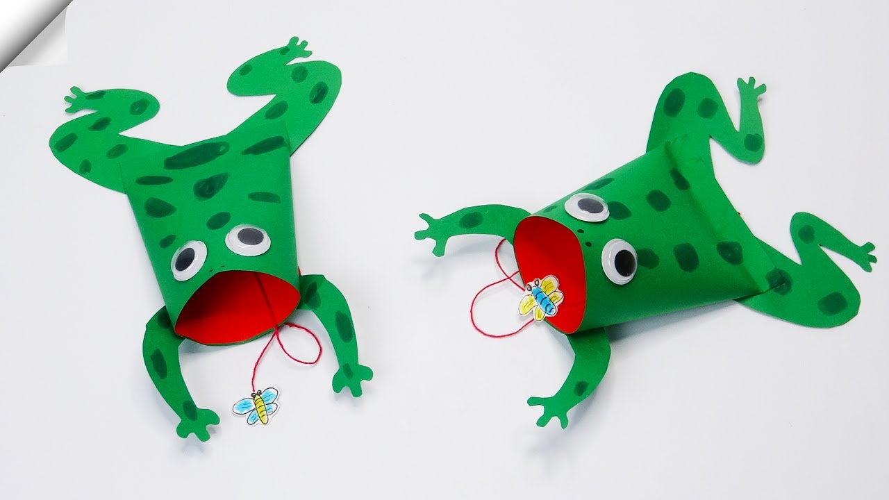 Crazy paper Frog | Moving paper TOYS | Easy paper crafts