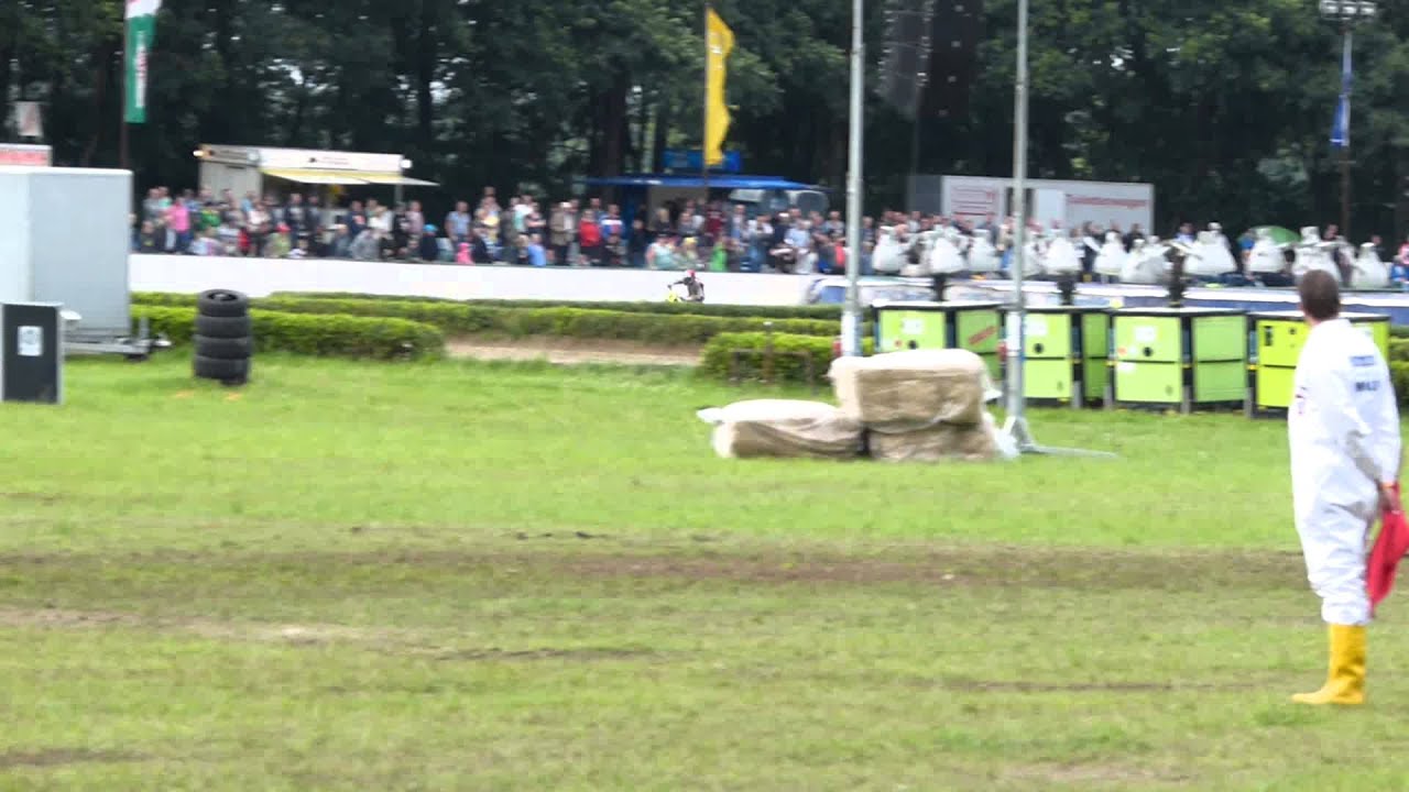 WK Longtrack Challange Werlte 26 juli 2015. Finale. 1e Kai Huckenbeck. 2e Jörg Tebbe