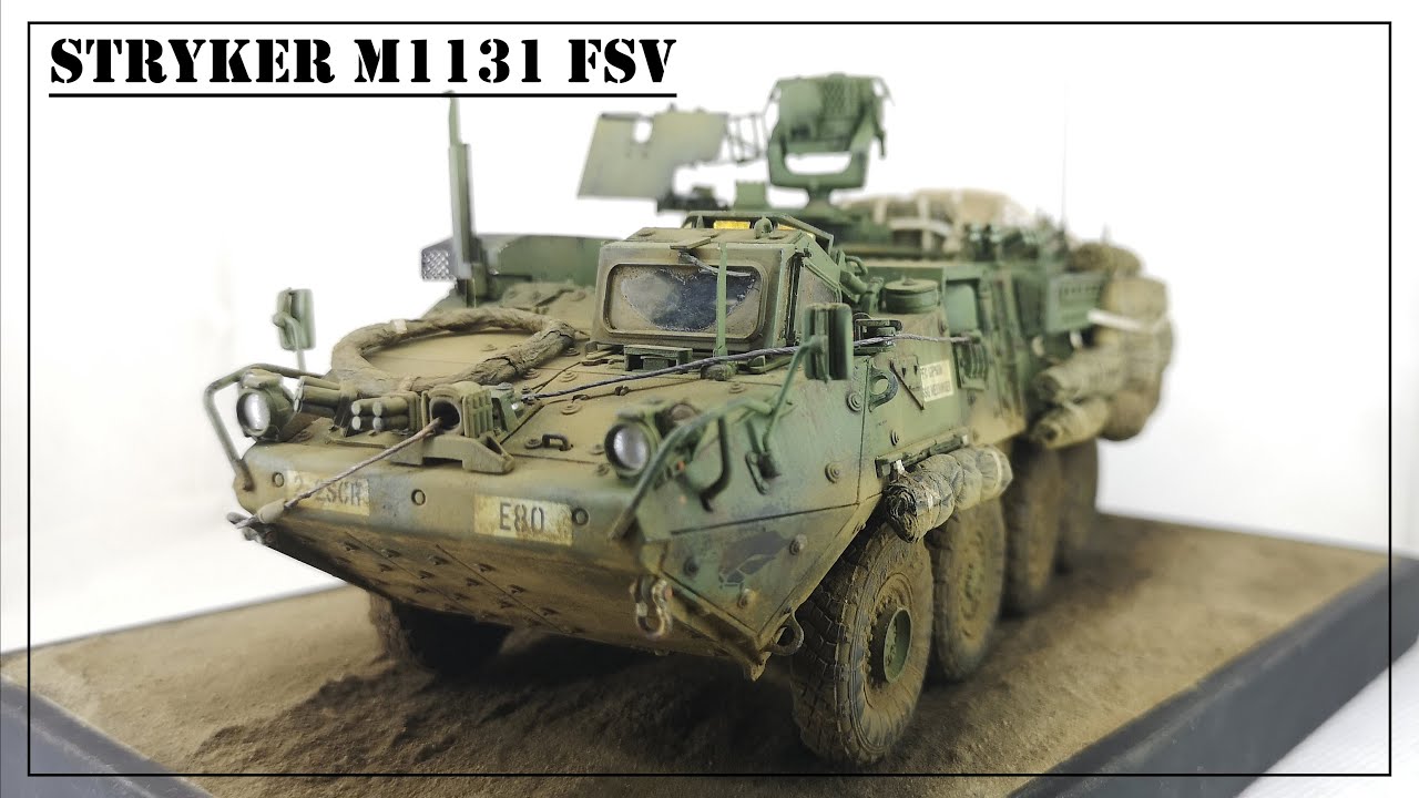 Stryker M1131 FSV Trumpeter 1/35 Painting & Weathering