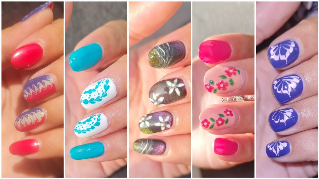 Top 5 full hand nailart designs for beginners || Best nailart ideas 2025 || #nails #nailart 
