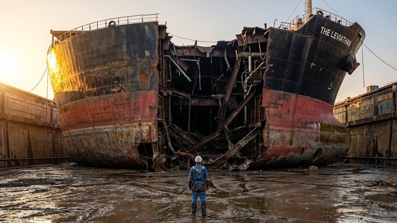 Snapped In Half! Welding A 50,000 Ton Ship Back Together