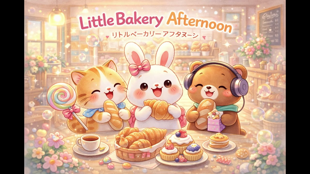 【可愛療癒BGM】麵包店午後時光 🥐｜Little Bakery Afternoon | Cute Relaxing Japanese Background Music for Study,Work